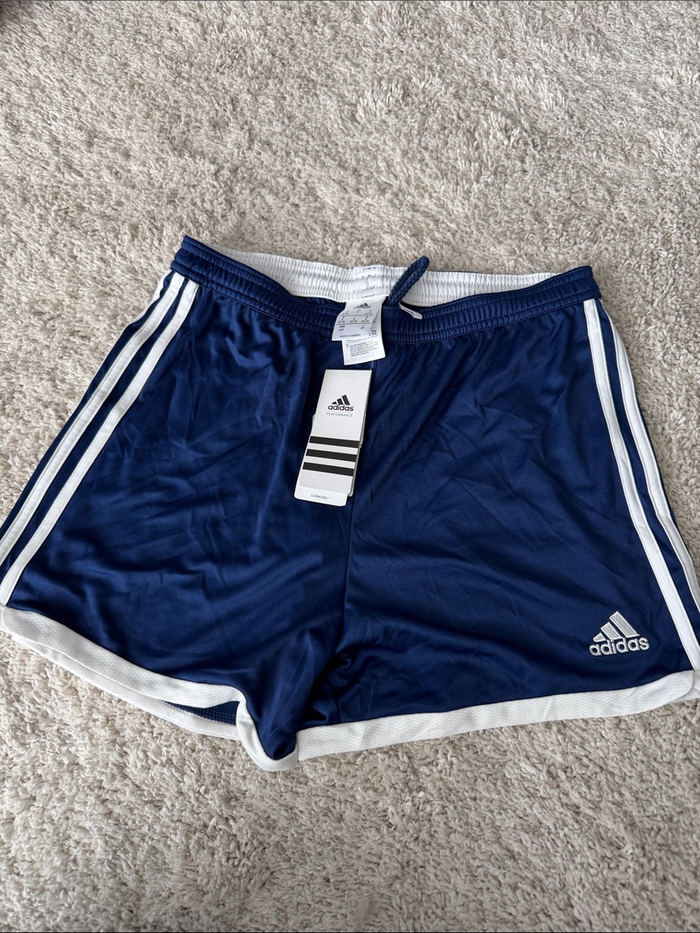 NWT Kids adidas Navy and White Sport Shorts